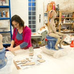 Anna-Mercedes Wear in her studio 2016